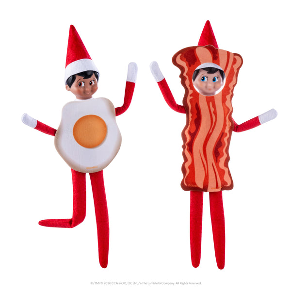 The Elf on the Shelf® Claus Couture Collection® Bestie Bundle Costume Set: Bacon & Eggs