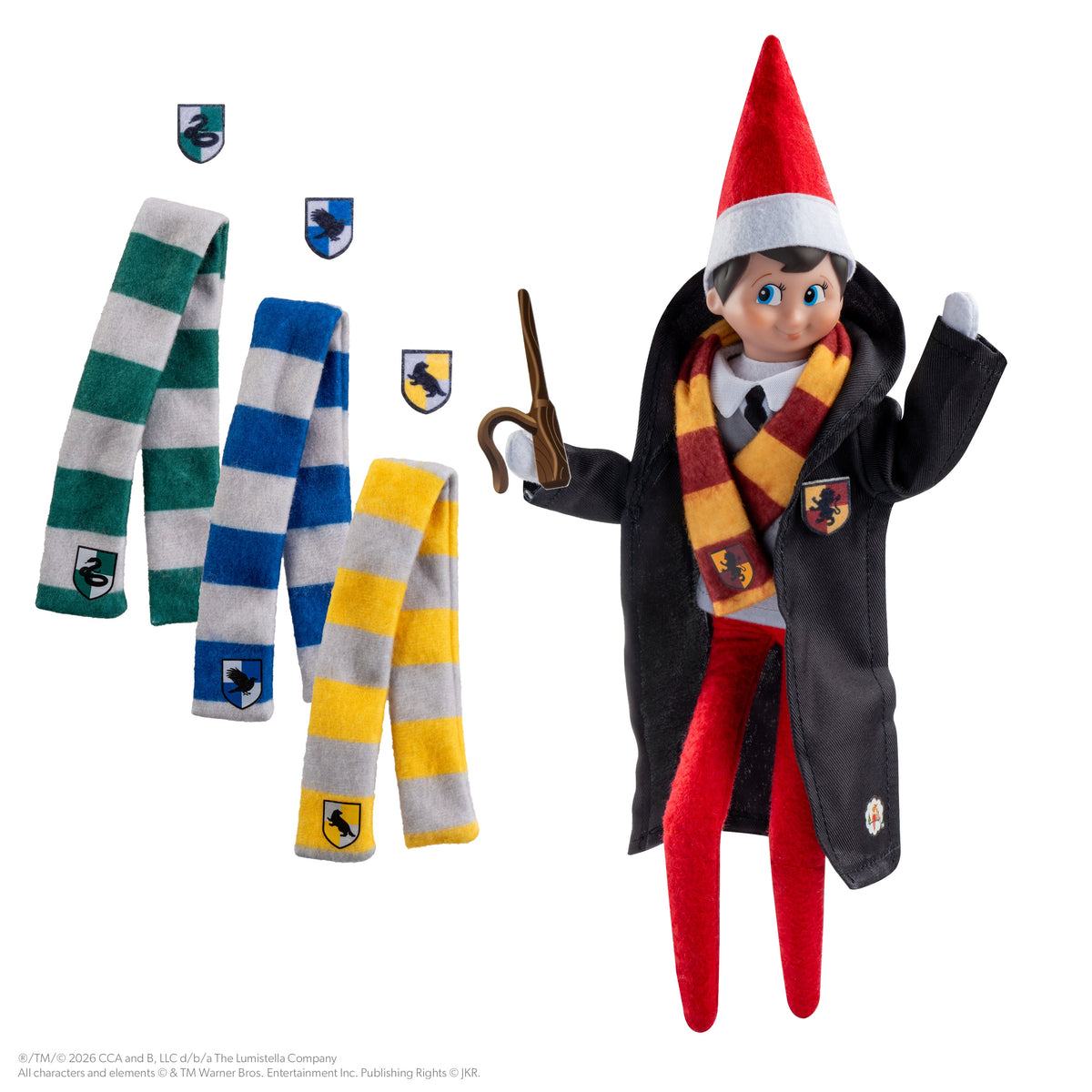 The Elf on the Shelf® Harry Potter™ Hogwarts™ House Robe Set – Scout Elf Edition