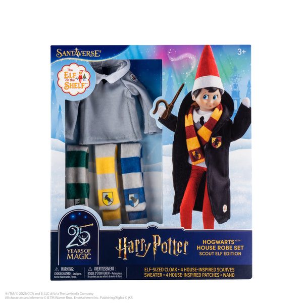 The Elf on the Shelf® Harry Potter™ Hogwarts™ House Robe Set – Scout Elf Edition