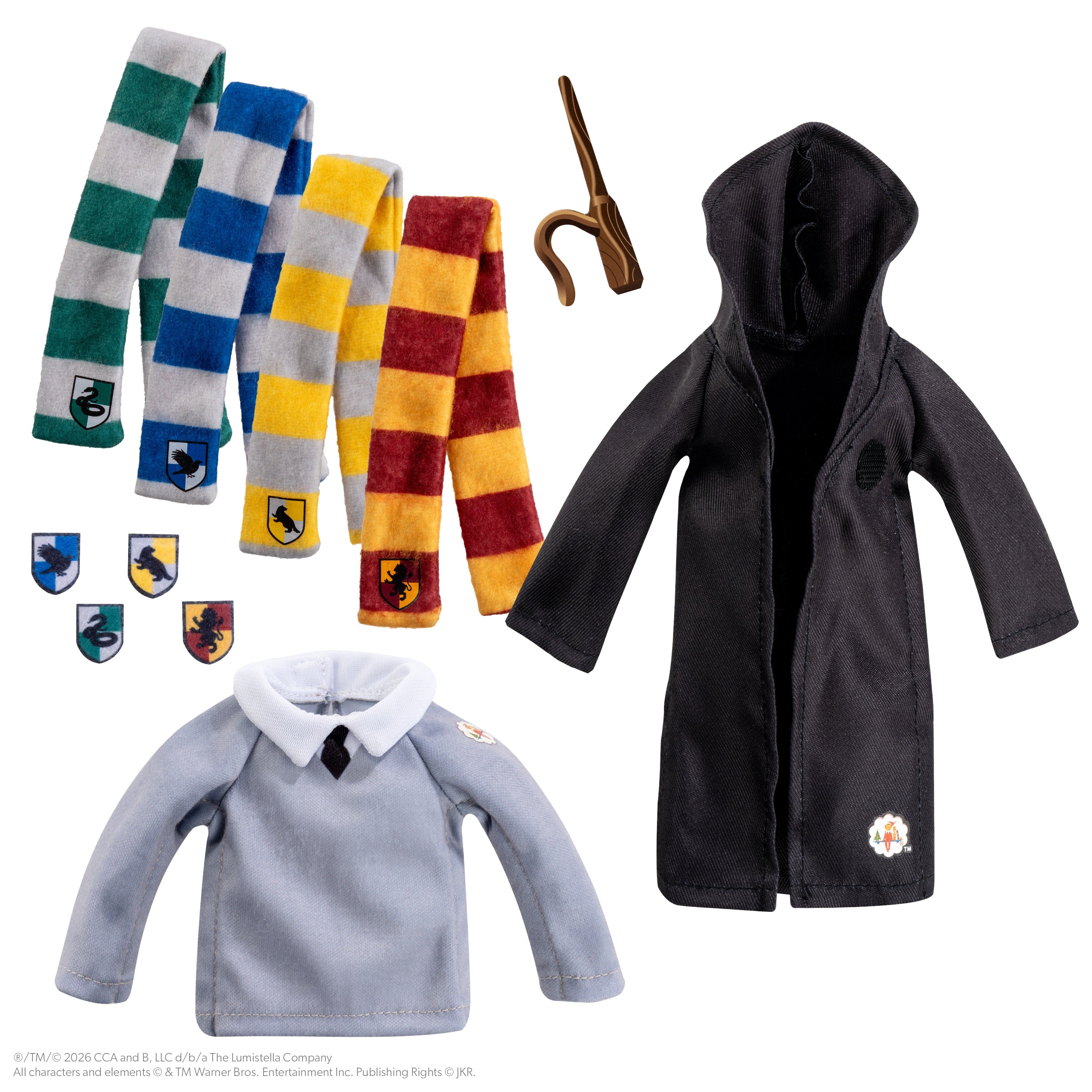 The Elf on the Shelf® Harry Potter™ Hogwarts™ House Robe Set – Scout Elf Edition