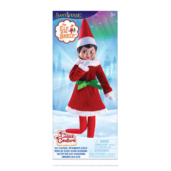The Elf on the Shelf® - Claus Couture® Sleighing as Santa Party Dress