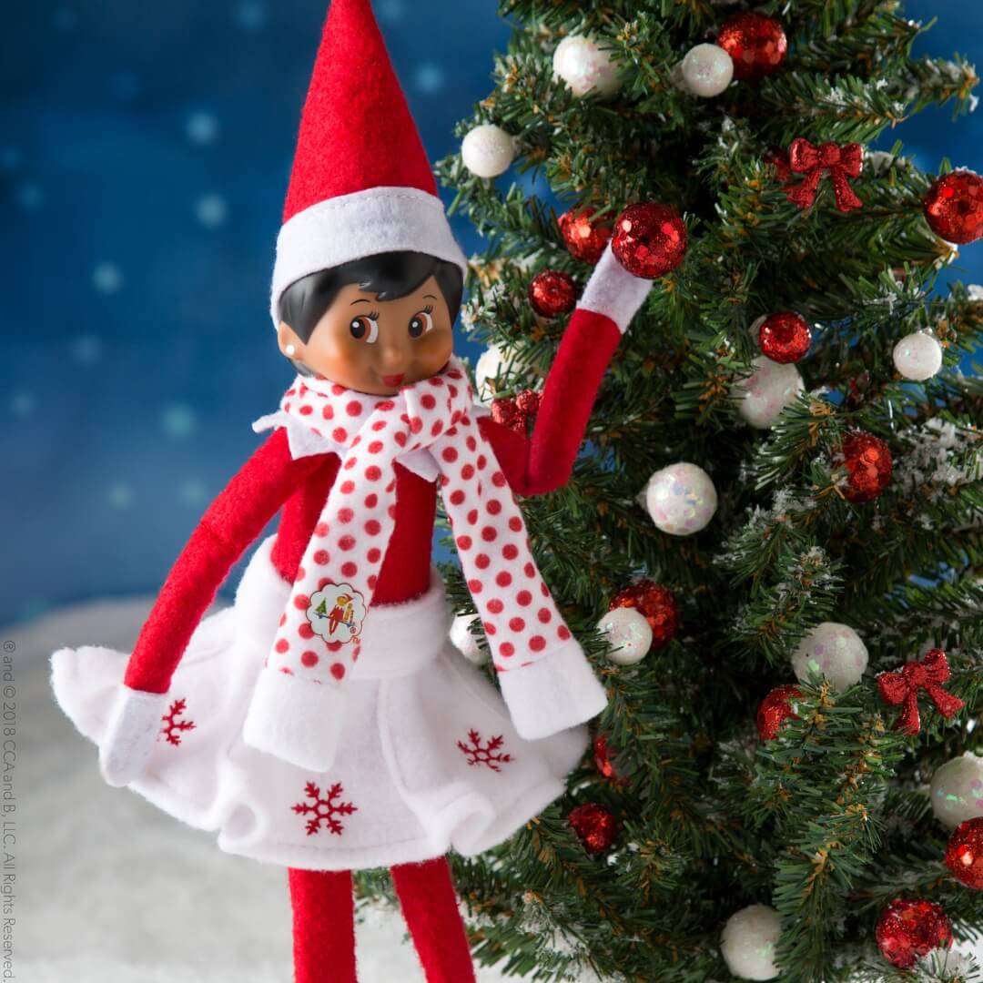 strapless open back dress Claus Couture Collection® Fancy Santa Party Dress – The Elf on the Shelf®  Santa's Store main image 1
