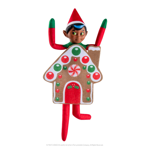 The Elf on the Shelf® - Elf Mates® Cosy Costume: Gingerbread House