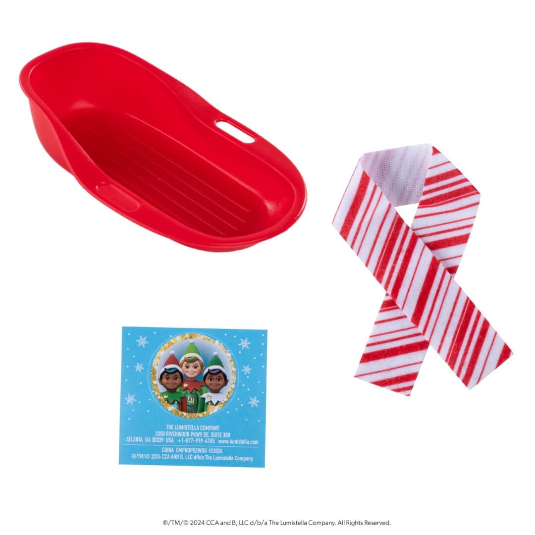 The Elf on the Shelf® Elf Mates® Sled and Scarf Set