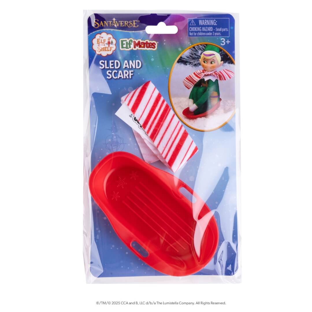 The Elf on the Shelf® Elf Mates® Sled and Scarf Set