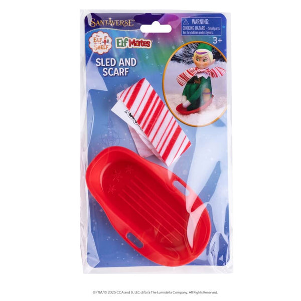 The Elf on the Shelf® Elf Mates® Sled and Scarf Set