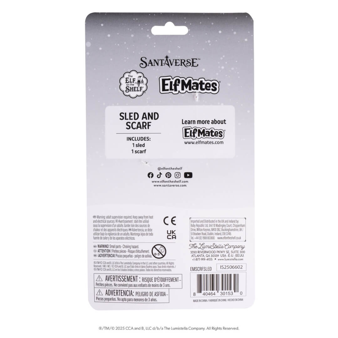 The Elf on the Shelf® Elf Mates® Sled and Scarf Set