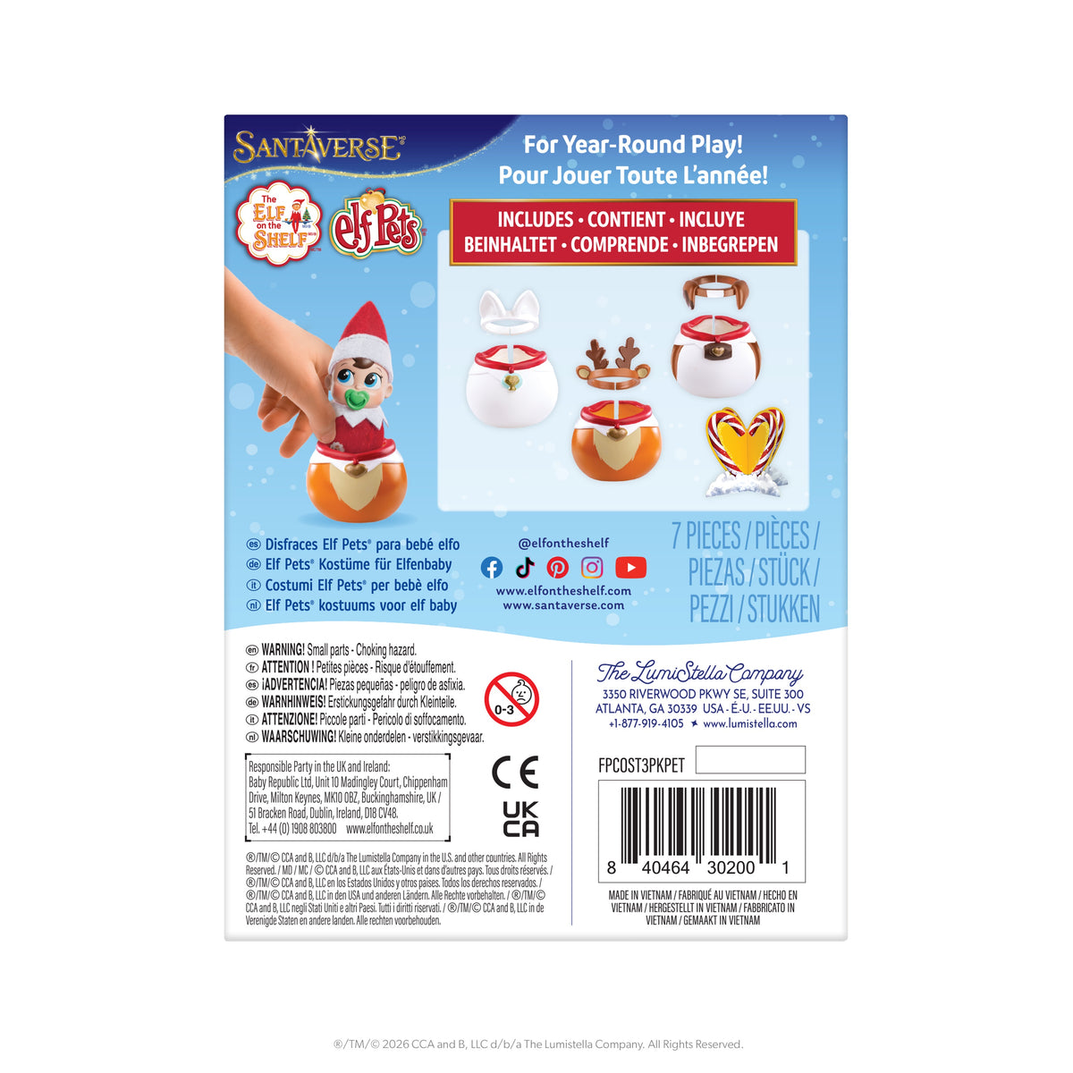 The Elf on the Shelf® Jolly Little Wardrobe: Elf Baby Elf Pets® Set