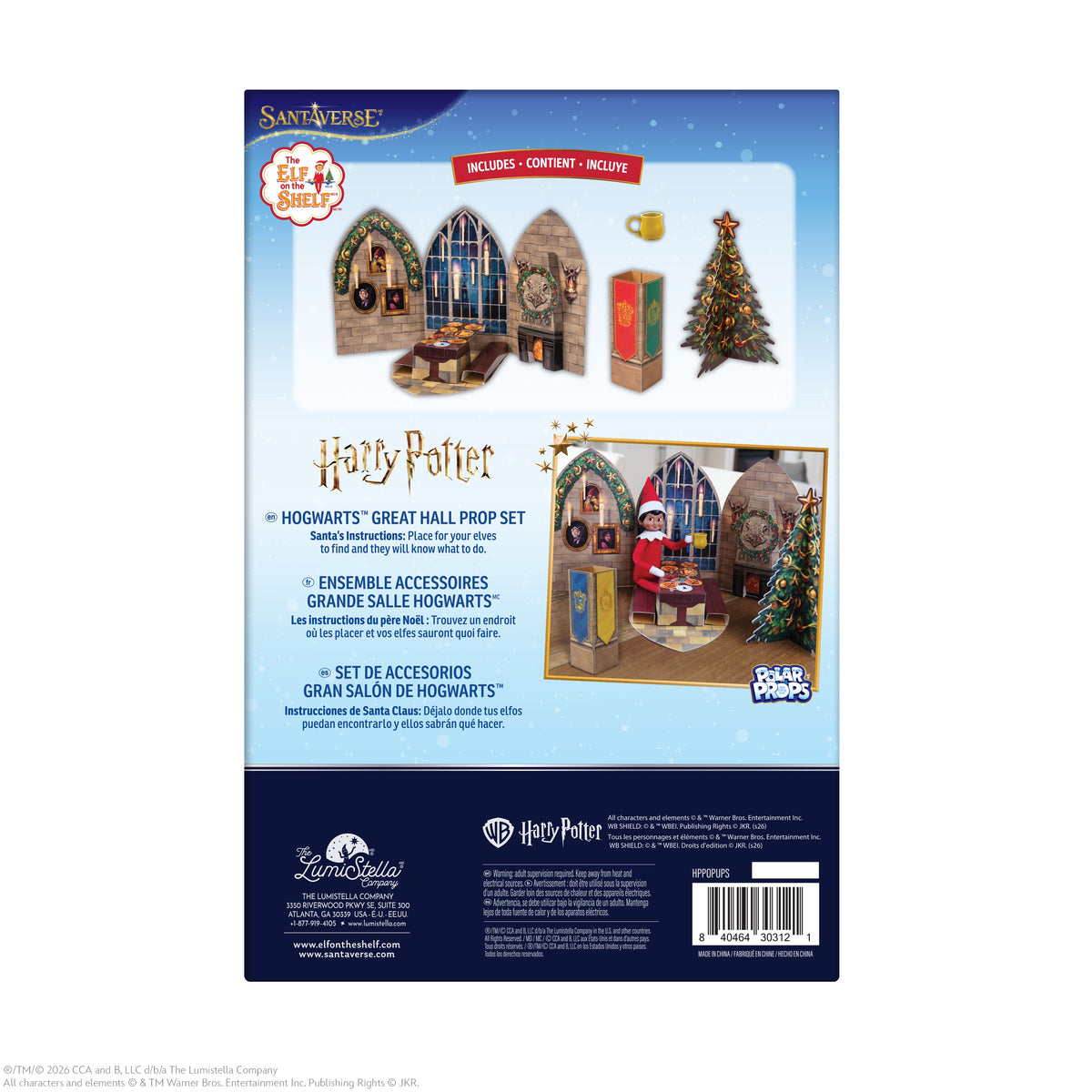 The Elf on the Shelf® Insta-Moments Pop-Ups Hogwarts™ Great Hall Prop Set