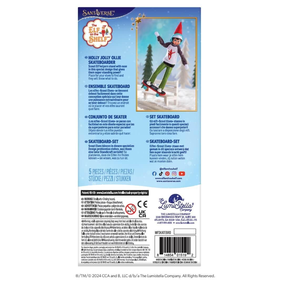 The Elf on the Shelf® MagiFreez® Holly Jolly Ollie Skateboard Set
