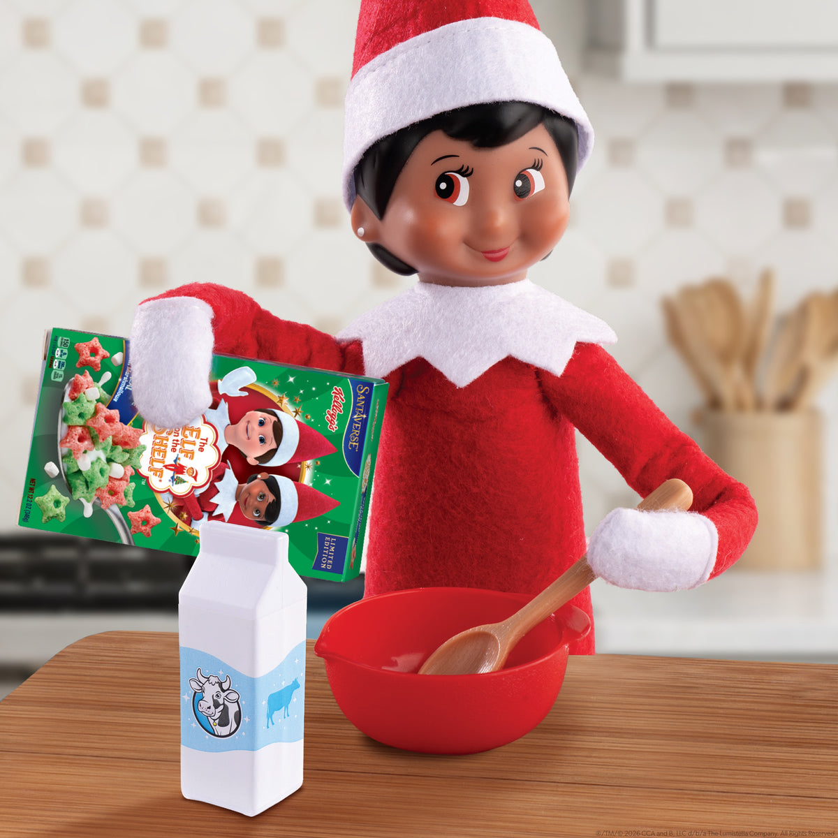 The Elf on the Shelf® - Polar Props™ - Breakfast Cereal Prop Set