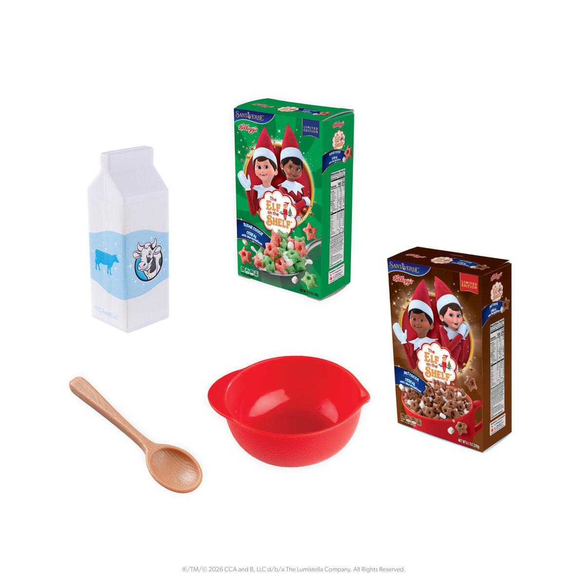 The Elf on the Shelf® - Polar Props™ - Breakfast Cereal Prop Set