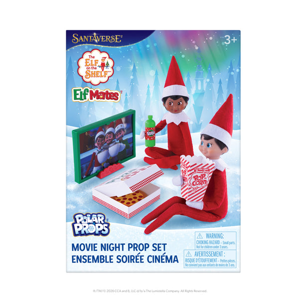 The Elf on the Shelf® - Polar Props™ - Movie Night Prop Set