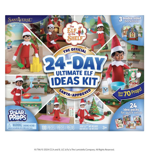 Elf on the Shelf 24 Day Kit - Ultimate Accessories, Props & Ideas Set ...