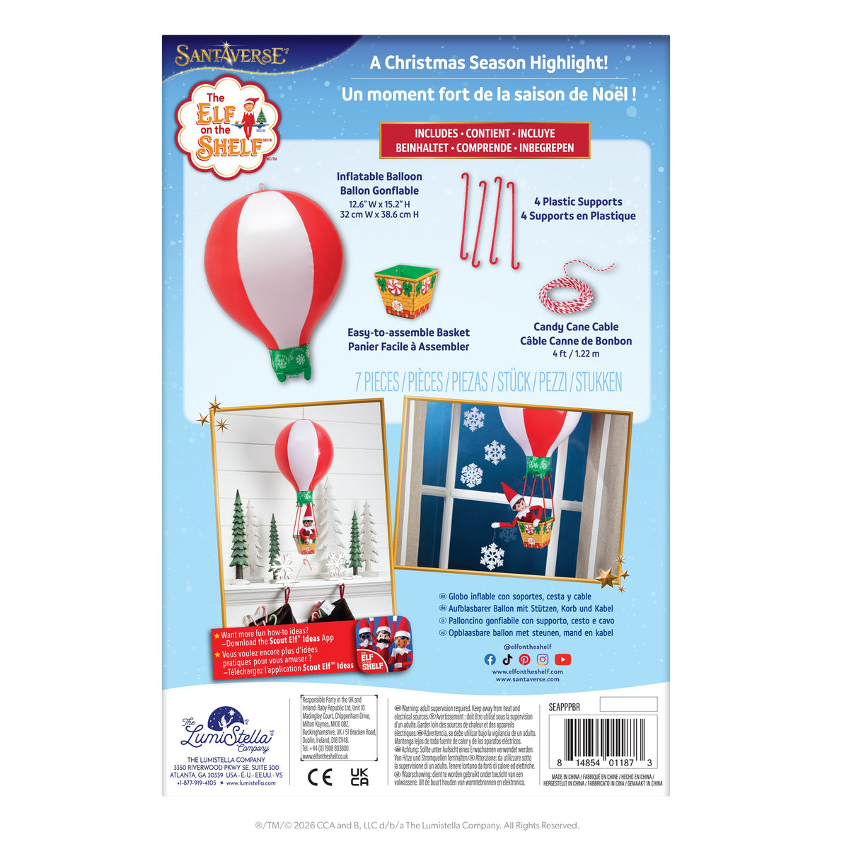 Scout Elves at Play® Peppermint Balloon Ride (Scout Elf Not Included)