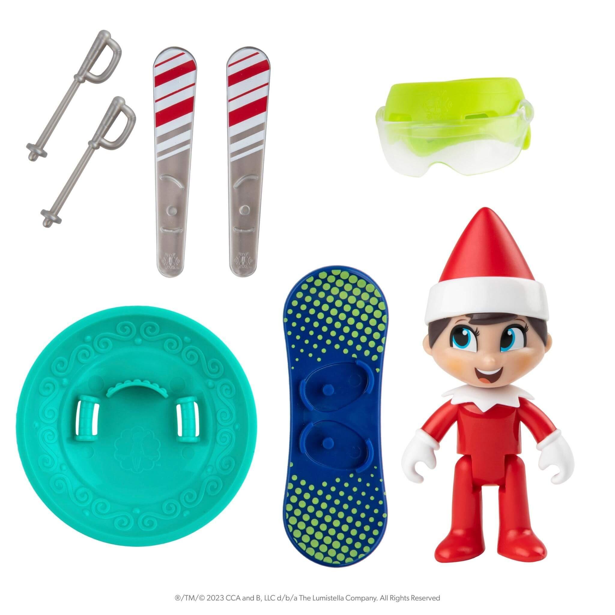 The Elf on the Shelf® Action Figure Play Pack: Snow Sports Edition ...